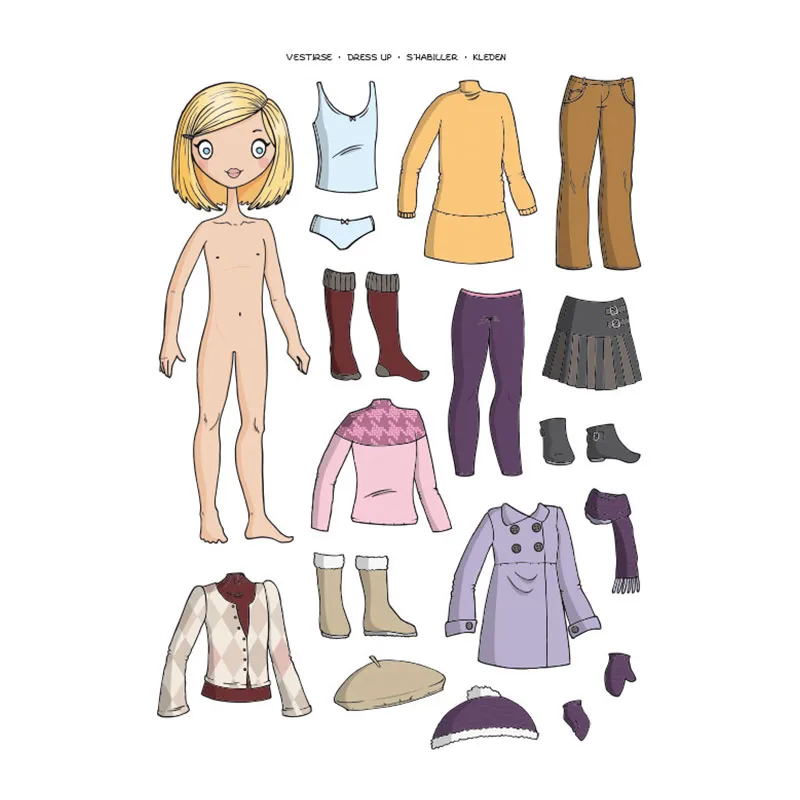 185 gommettes S'habiller Fille - 36m+-3