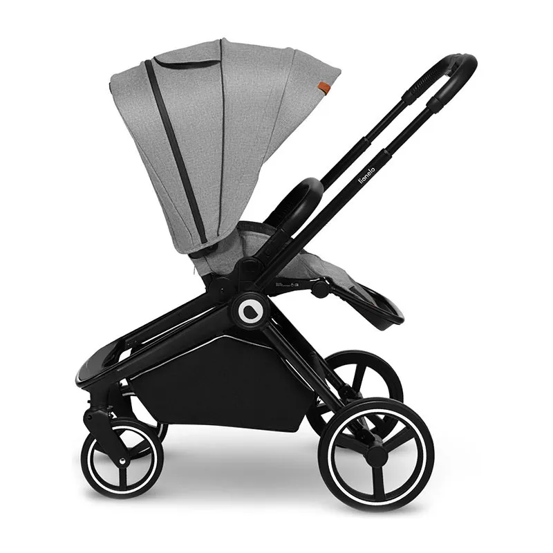 Trio Poussette Mika + Nacelle + Cosy Gr.0+ - Grey Stone-7
