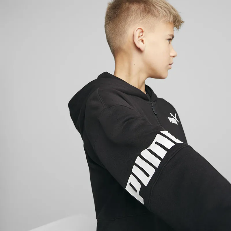 Veste à capuche Garçon Power Puma - Noir-3
