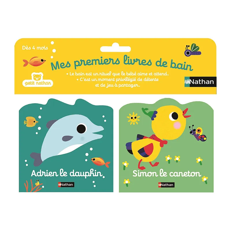 Mes 1ers livres de bain Dauphin/Caneton - 4m+-0