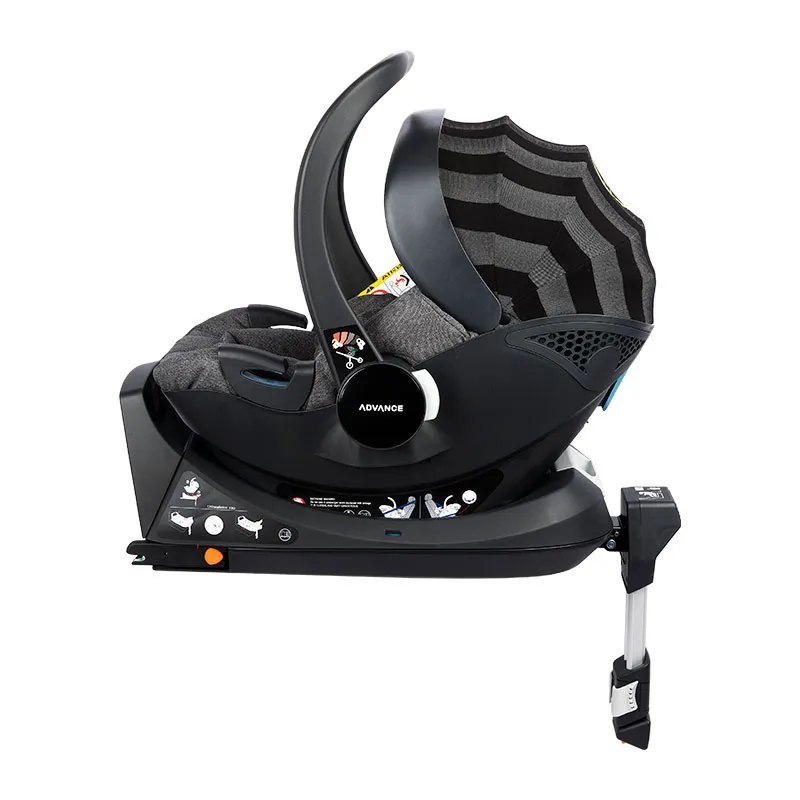 Poussette 4en1 - Coque  I-Size + Base I-Leo Noir - 0m+-13