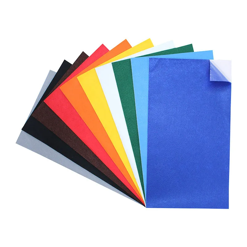 Coupons feutrine adhésive 25x45cm 10pcs - 3+-10