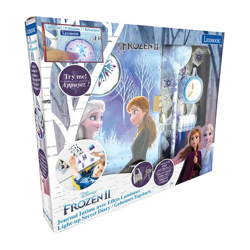 Journal intime élec. Lumineux & access. Reine des Neiges - 36m+-6