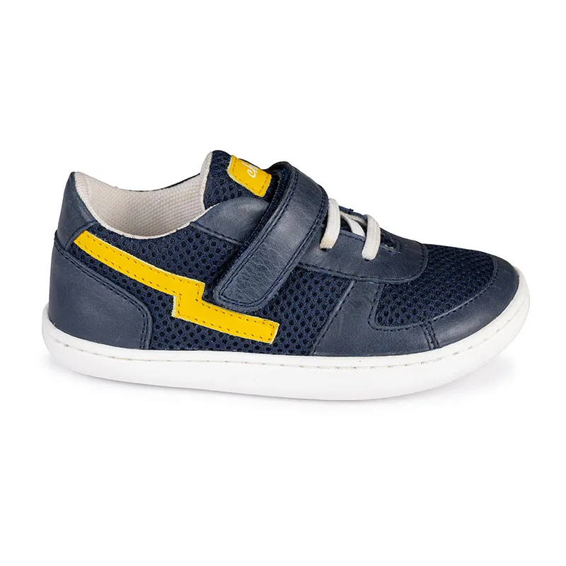 Basket de sport Barefoot Souple - Marine-0