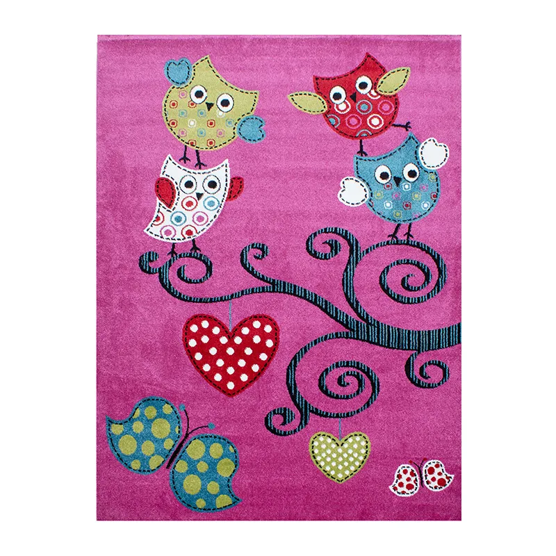 Tapis Hiboux Violet - Plusieurs dim. dispos-1