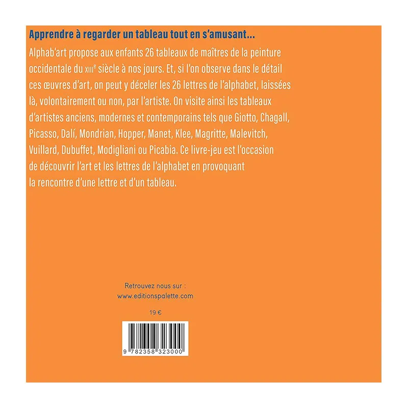 Alphab'art Les lettres cachées dans l'art - 6+-1