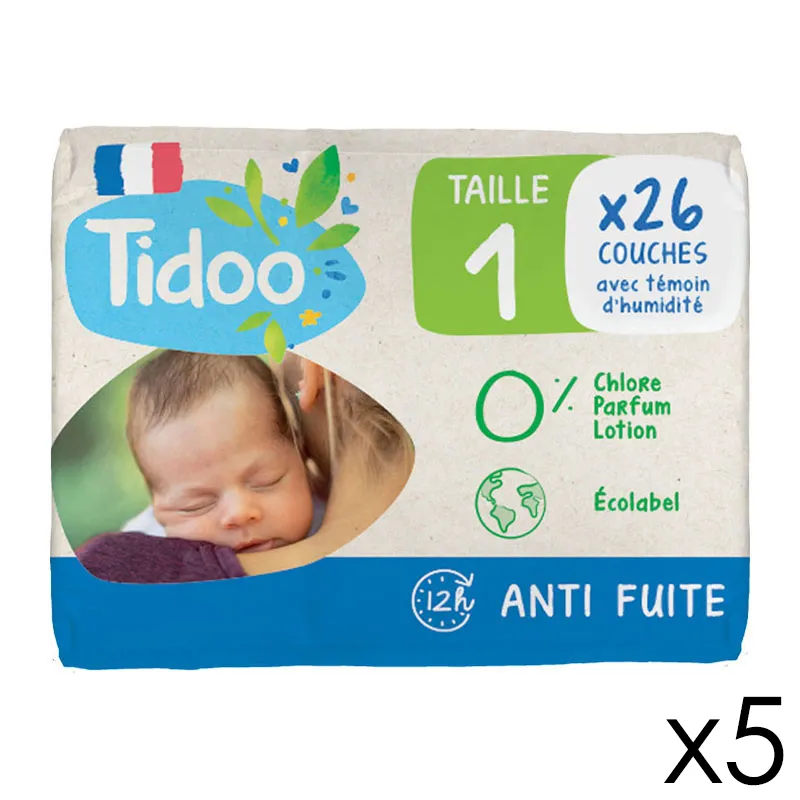 Couches Écologiques T.1/2-5kg - 5x26-0