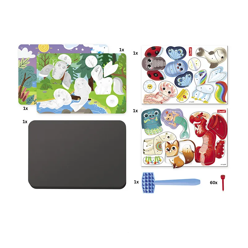 Jeu clous Tap Tap Animaux 101pcs - 4+-1