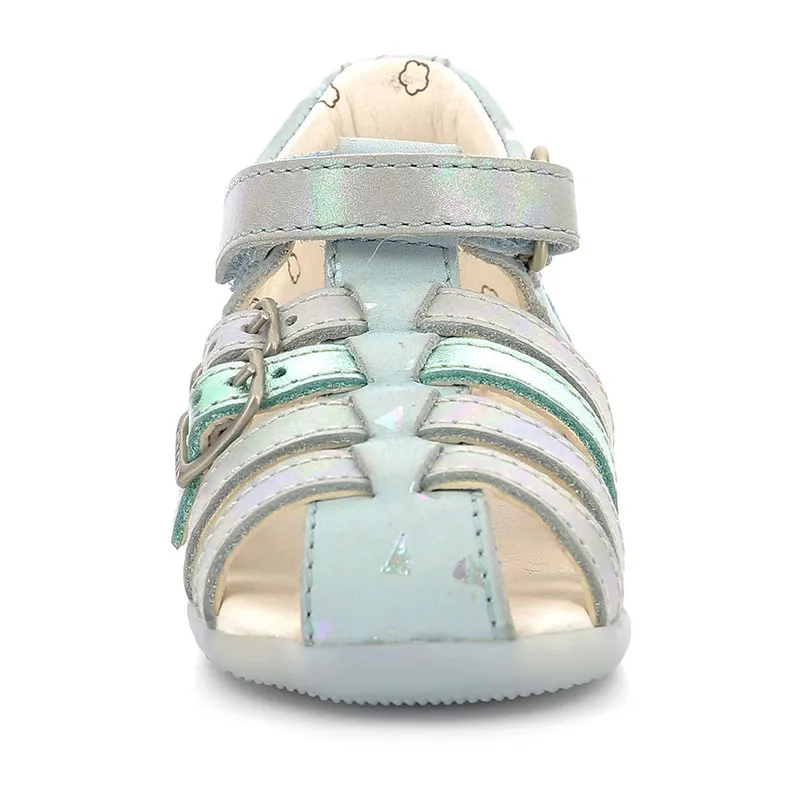 Sandales Bigkro - Bleu clair Plumetis-3