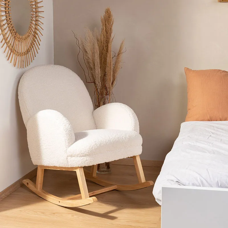Fauteuil à bascule pour enfant - Teddy brun-0