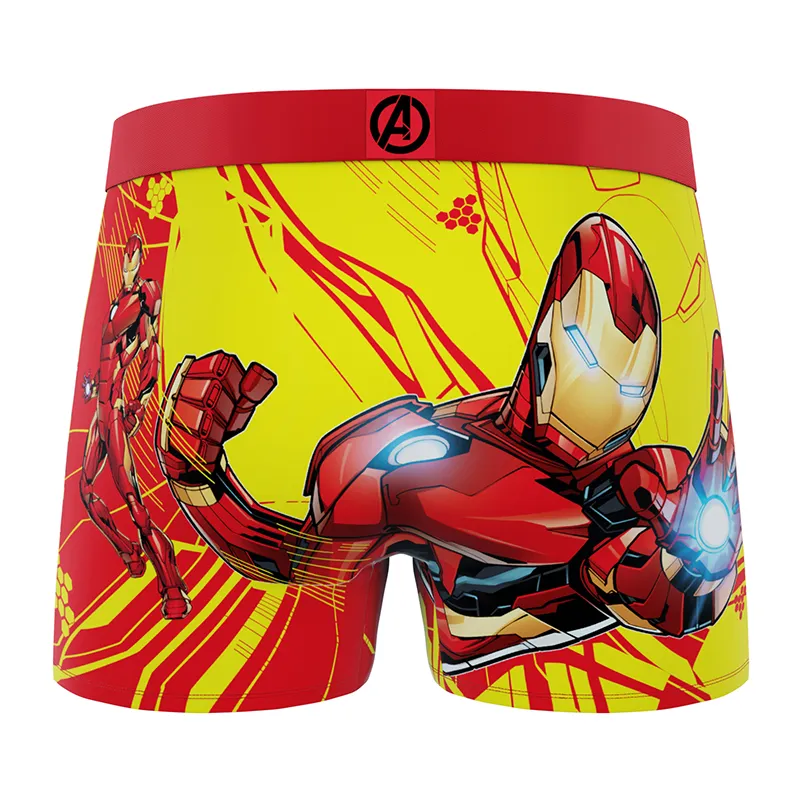 3 Boxers Homme Marvel - Orange/Jaune/Vert/Bleu-2