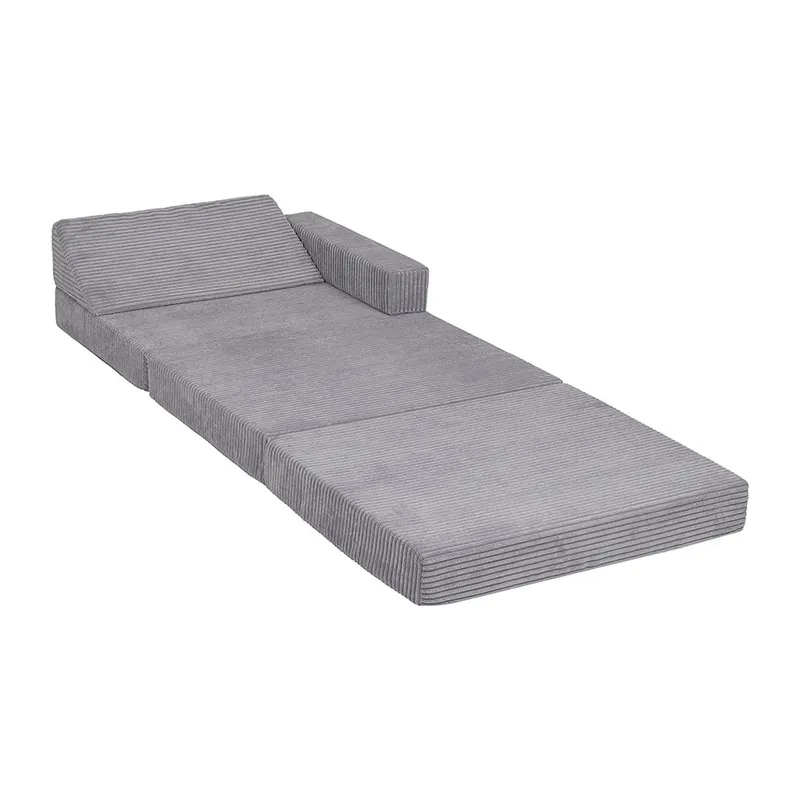 Fauteuil couvertible pour enfant Gris - 70x55x30cm-2