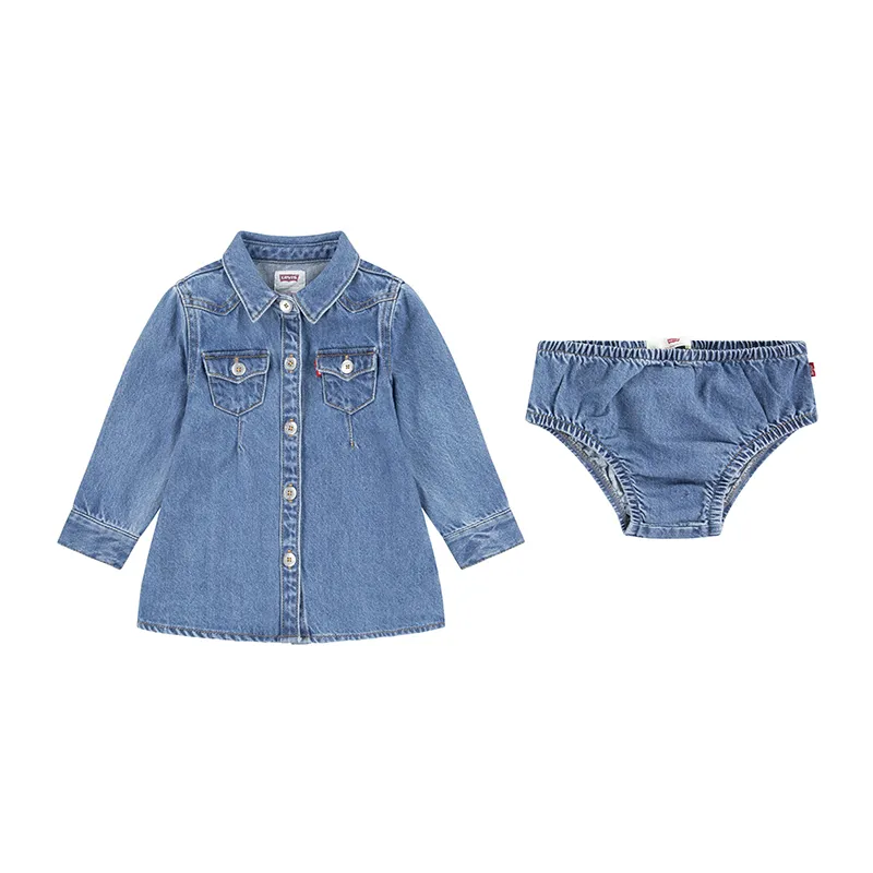 Robe en jean + bloomer Bébé western - Drew Me In-1