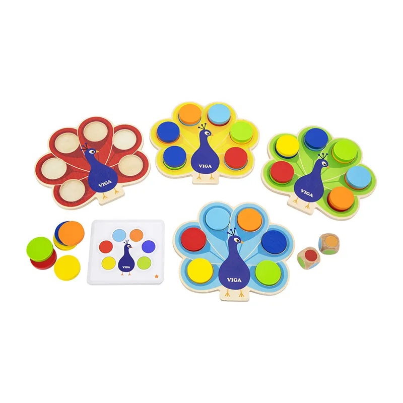 Jeu de couleurs Paon 62pcs - 36m+-0