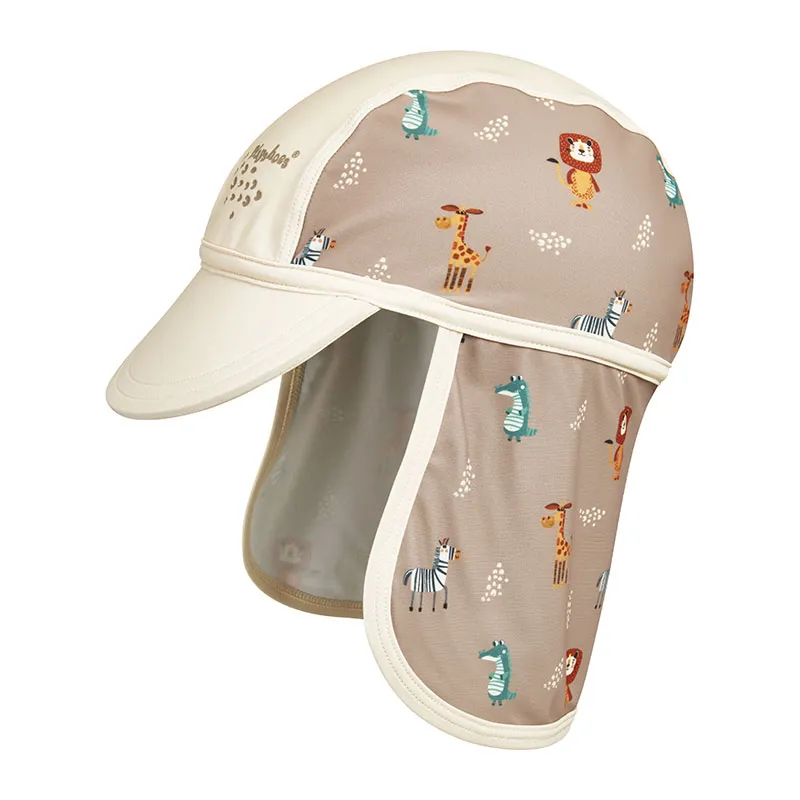 Casquette longue Anti-UV - Wild Animals brown-0