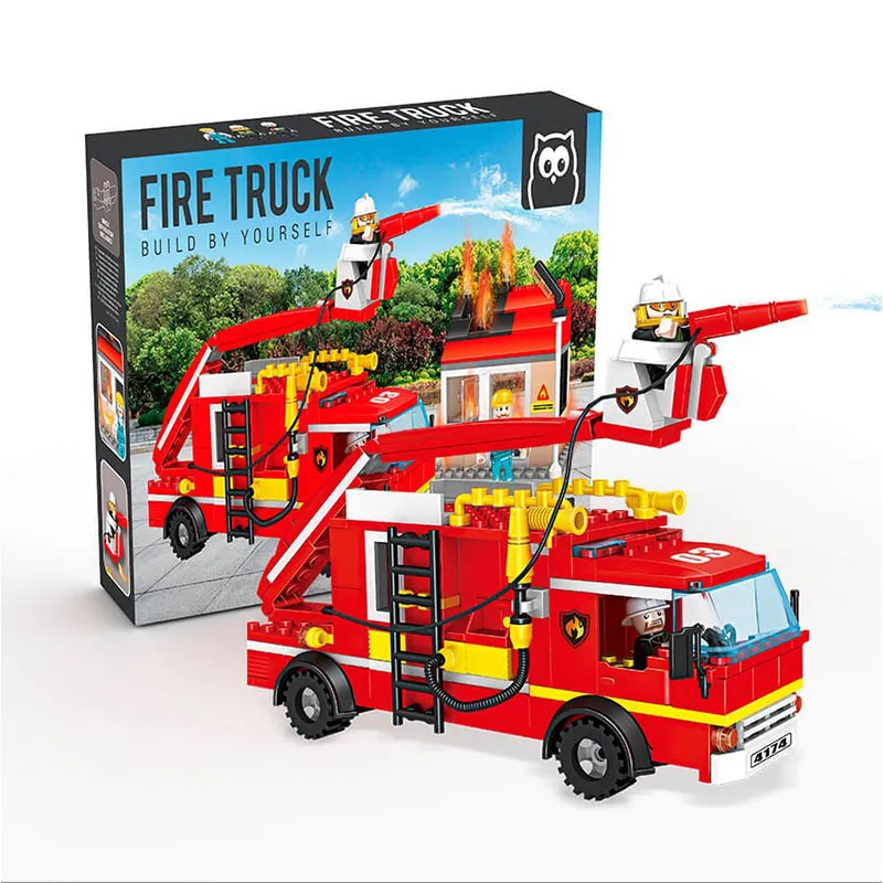 Jeu de construction Camion de pompiers 328pcs - 6+-7