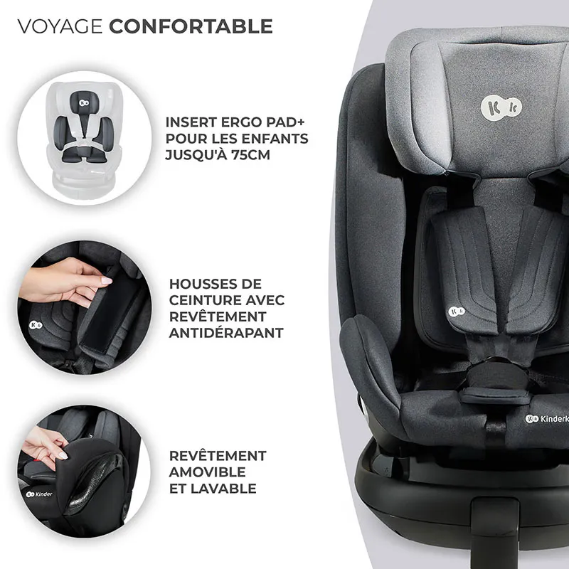Siège-auto XRIDER i-Size/Isofix 40-125cm - Grey-8