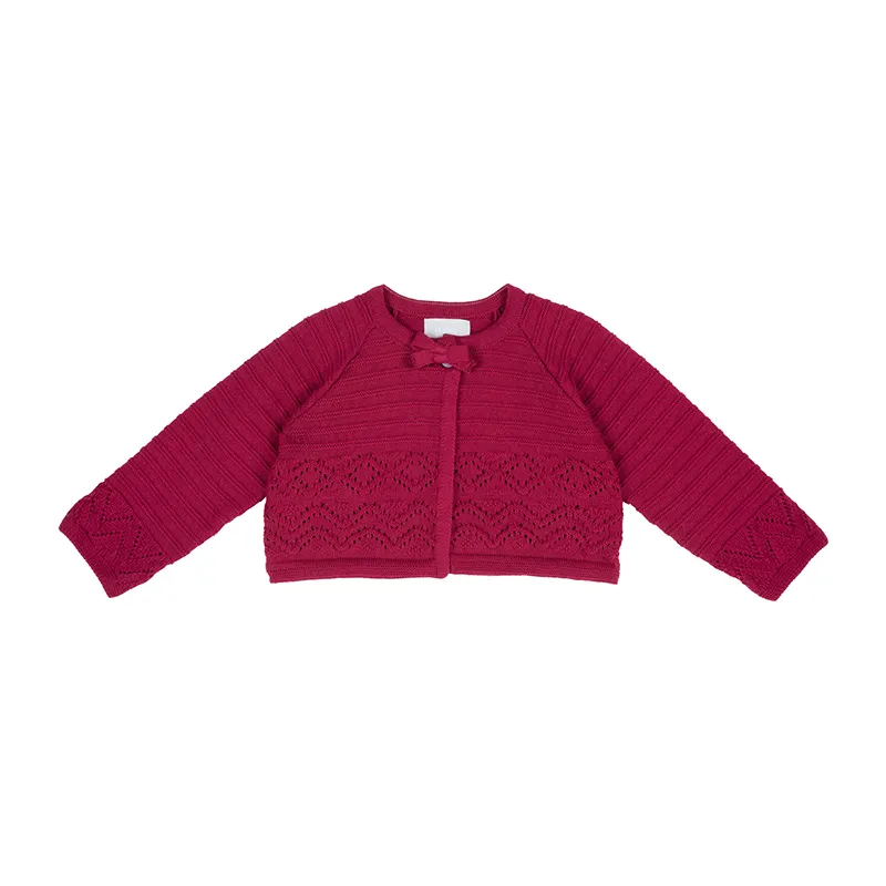 Cardigan Maille - Rouge-0