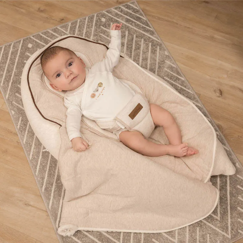 Coussin multifonction 4en1 Soft Nova Beige - 85x50x22cm-1