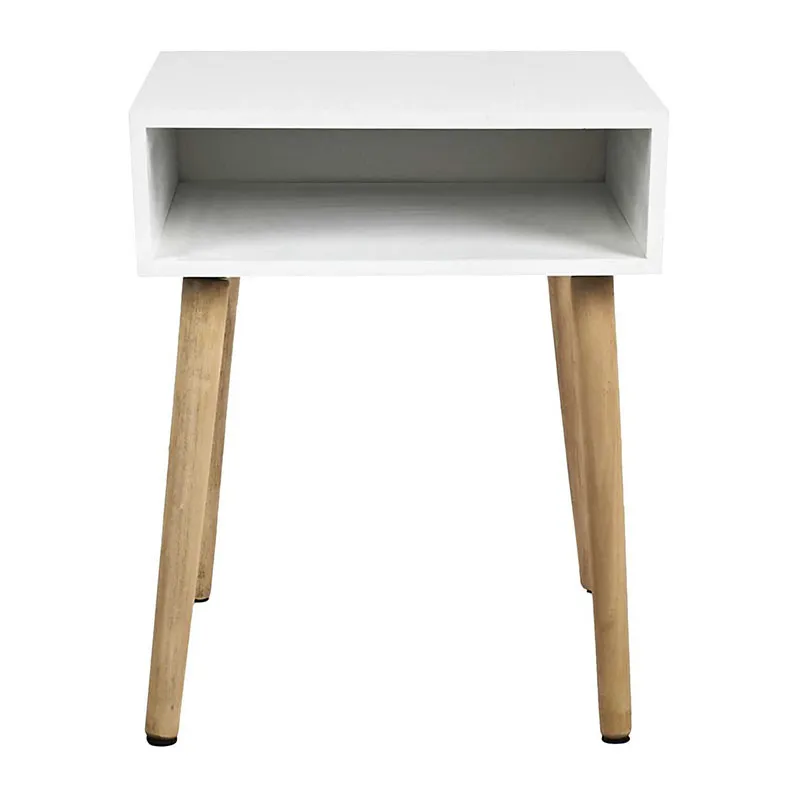 Table de chevet niche Blanc - 43x15x38cm-2