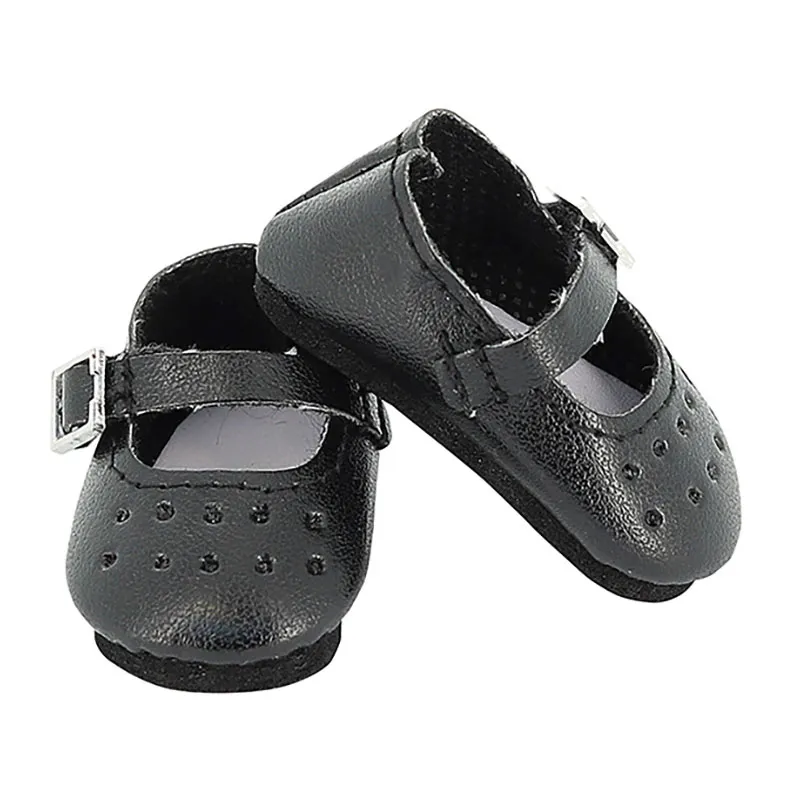 Chaussures noires à bride pour Minouche 34cm - 36m+-0