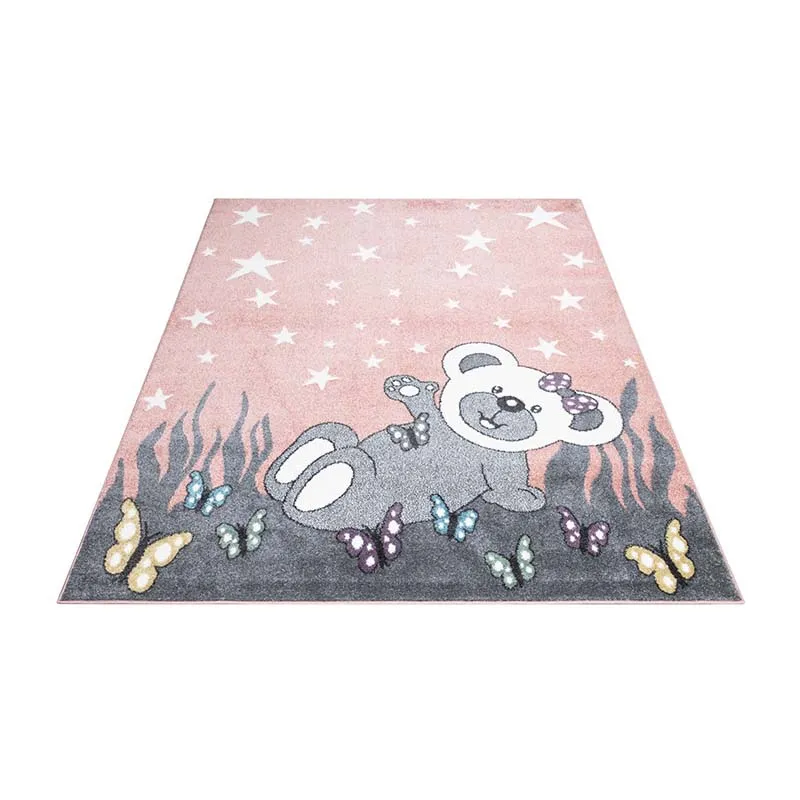Tapis Anime ourson Rose - Plusieurs dim. dispos-3