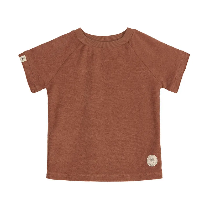 T-shirt MC Terry BIO - Rouille-0