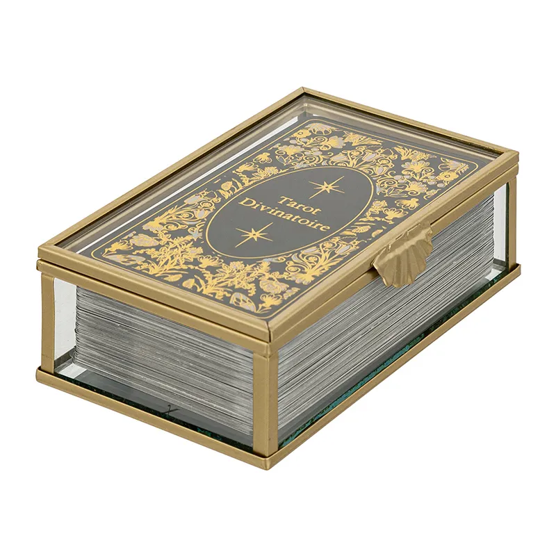 Jeu de tarot Little cottage Verre doré - 13cm-0