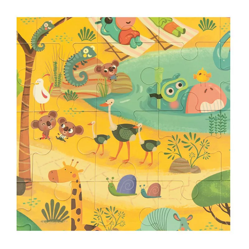 Puzzle pièces géantes Savane 40pcs - 36m+-3