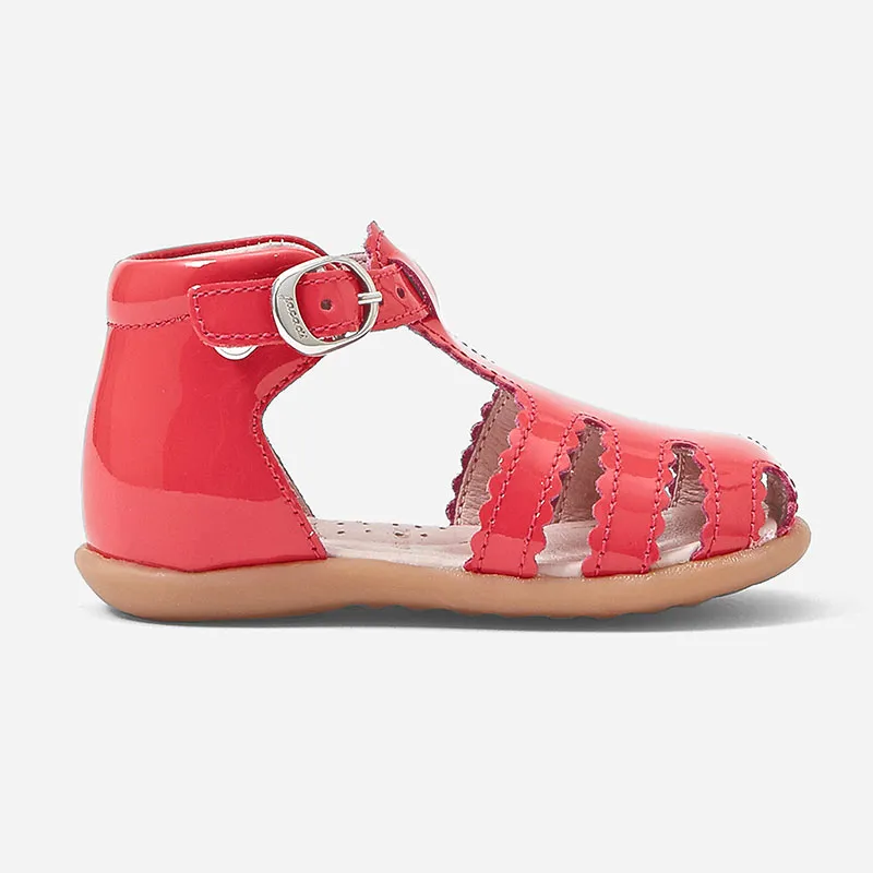 Nu-pieds Dune Enfant Cuir Jacadi - Rose thé foncé-0