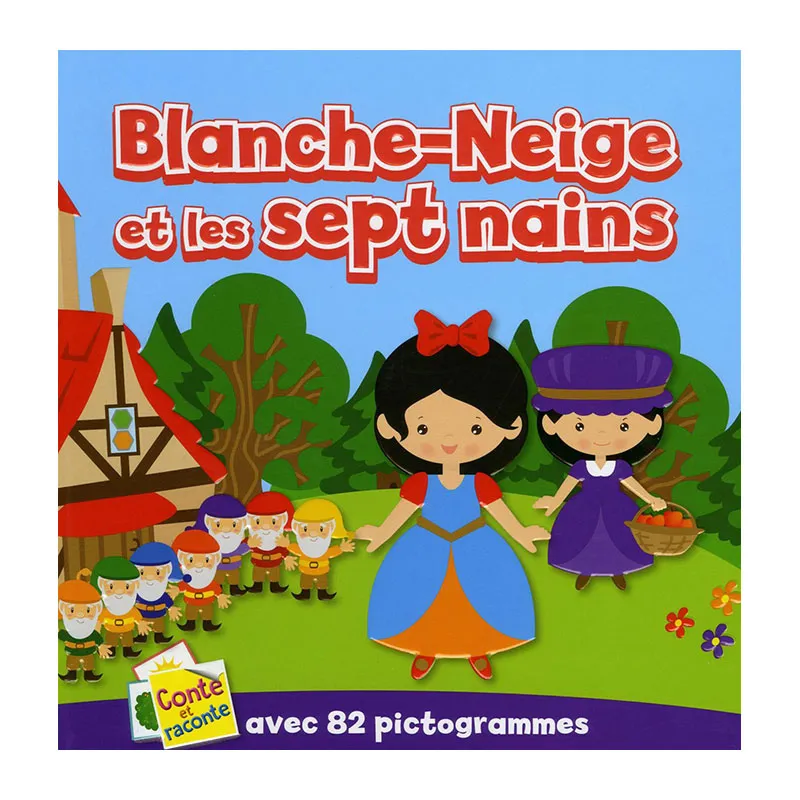 Conte et raconte Blanche-Neige + 82 picto. - 0m+-0