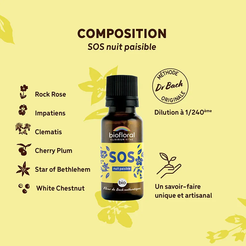 Sos secours nuit paisible granules BIO - 19,5gr-2