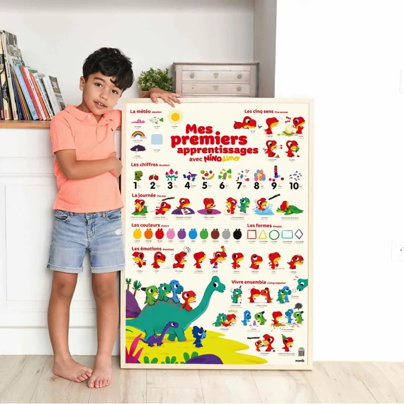 Poster Matenelle + 60 stickers Nino Dino - 36m+-1