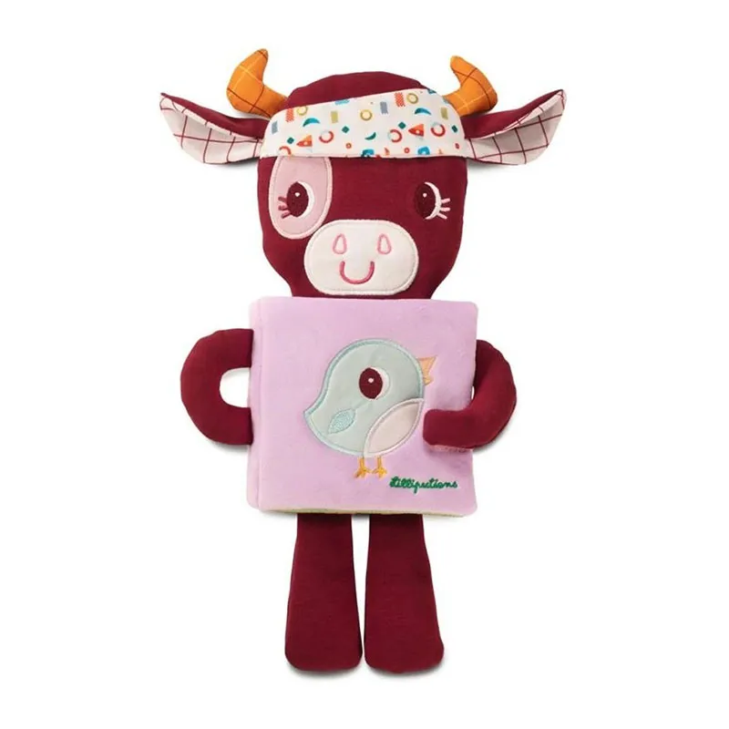 Livre tissu doudou Rosalie la vache - 6m+-0