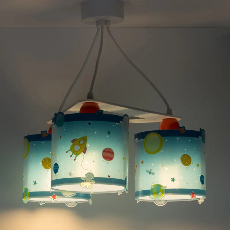 Lustres 3 Lumières Système solaire - 39x39x15cm-1