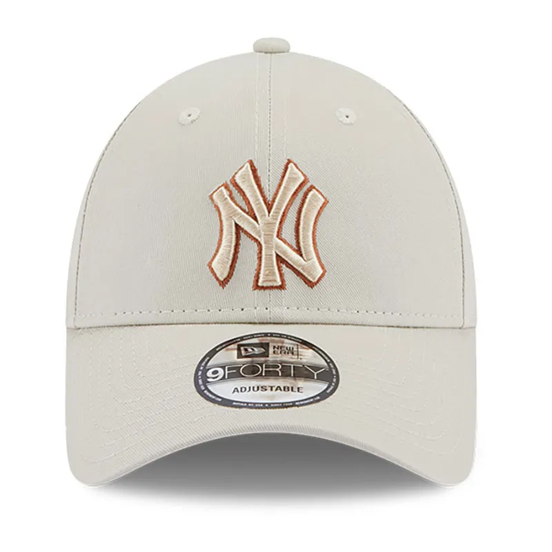 Casquette 9Forty New York Yankees Adulte - Beige clair-2