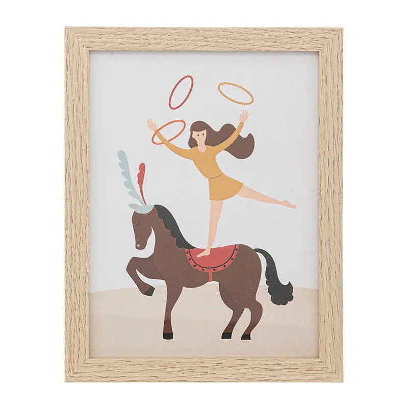 3 Cadres décoration Circus Beige - 30x1,5x40cm-1