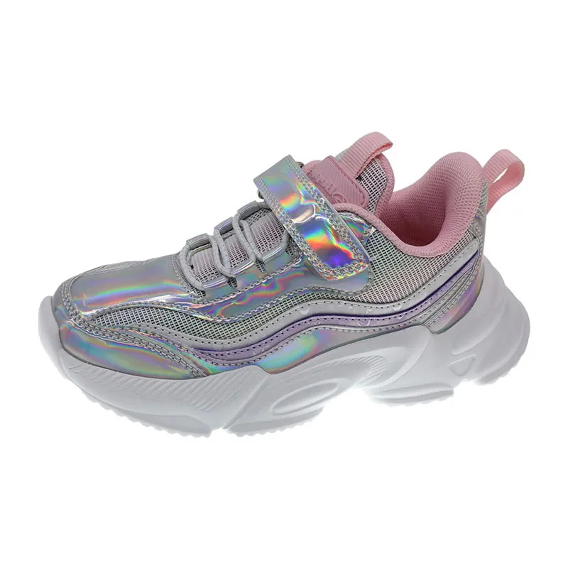 Baskets Sports Holographique Enfant - Silver-0