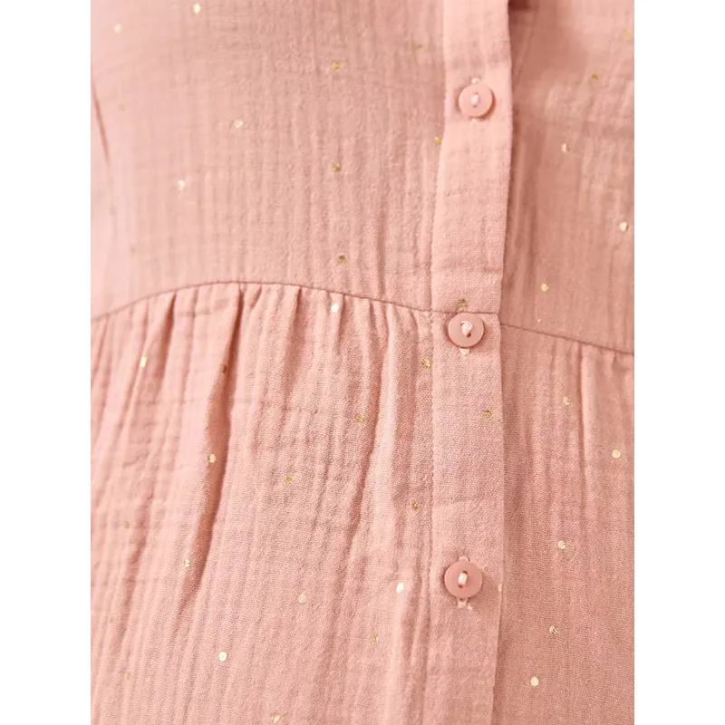 Blouse de grossesse été - Rose poudre-4
