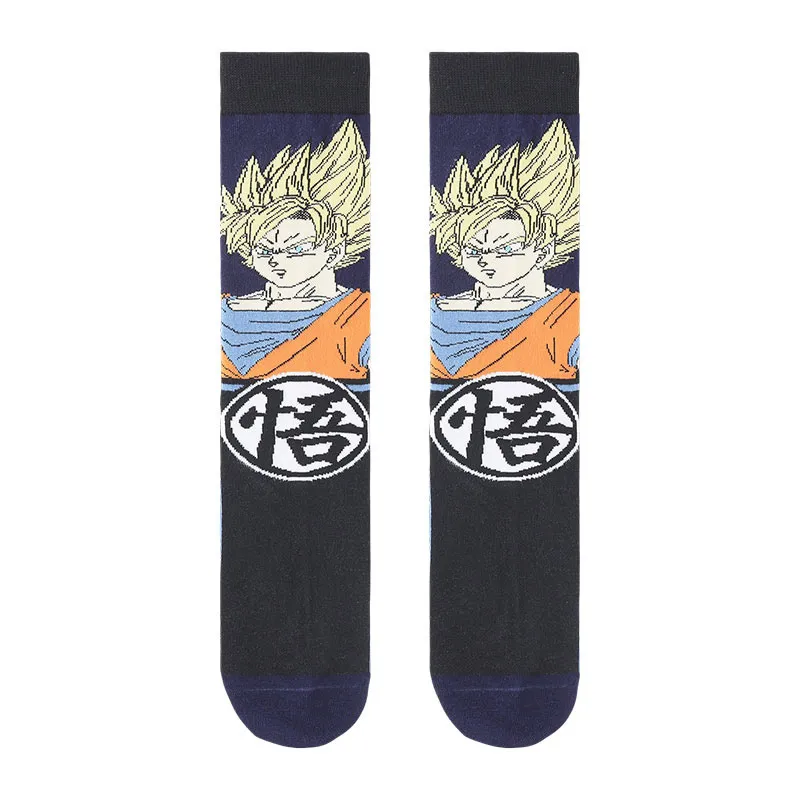 4 paires de Chaussettes Garçon Dragon Ball Z - Noir/Rouge/Orange/Gris/Jaune-9