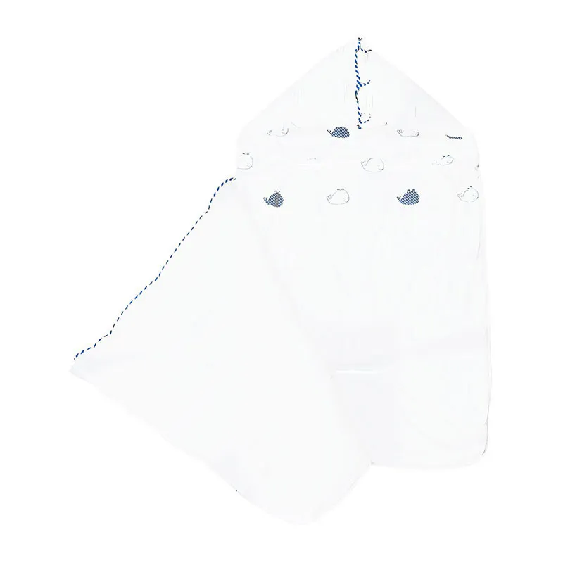 Nid d'ange Baleine Bleu/Blanc - 77x43cm-2