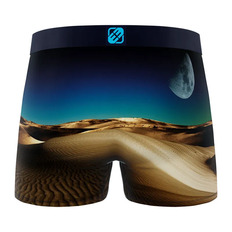 4 Boxers Garçon Landscape Freegun - Bleu-2