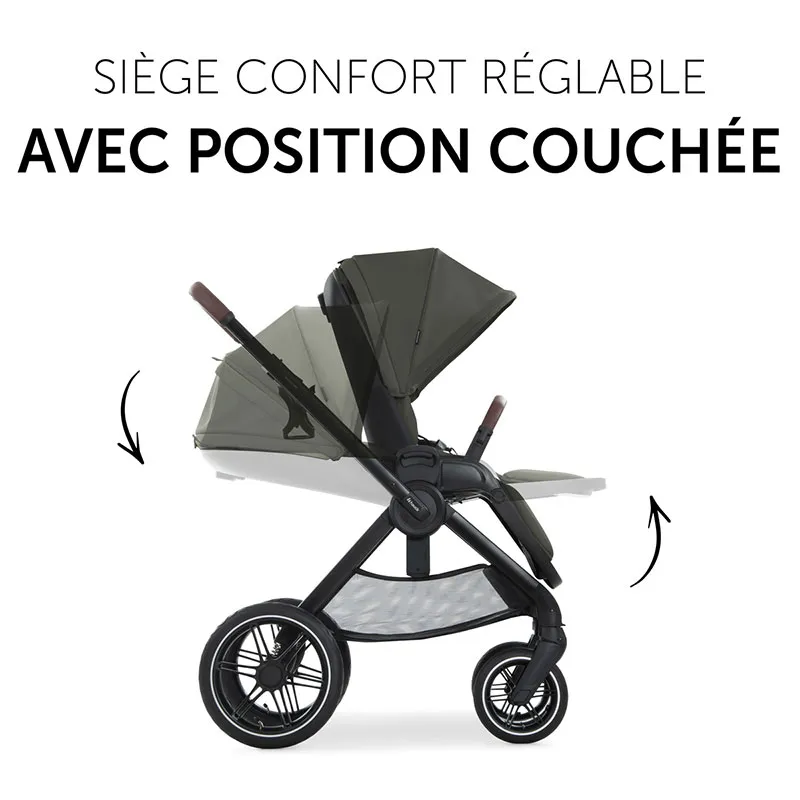 Duo Poussette Walk N Care Air Set Dark Olive - 0m+-2