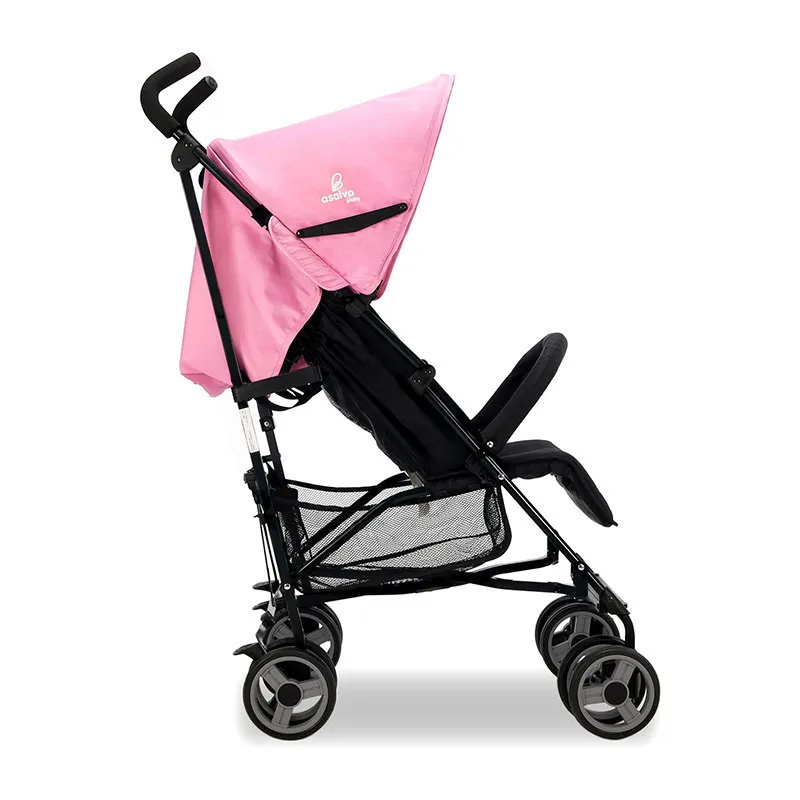 Poussette canne Trotter Plus Noir/Rose - 6m+-3