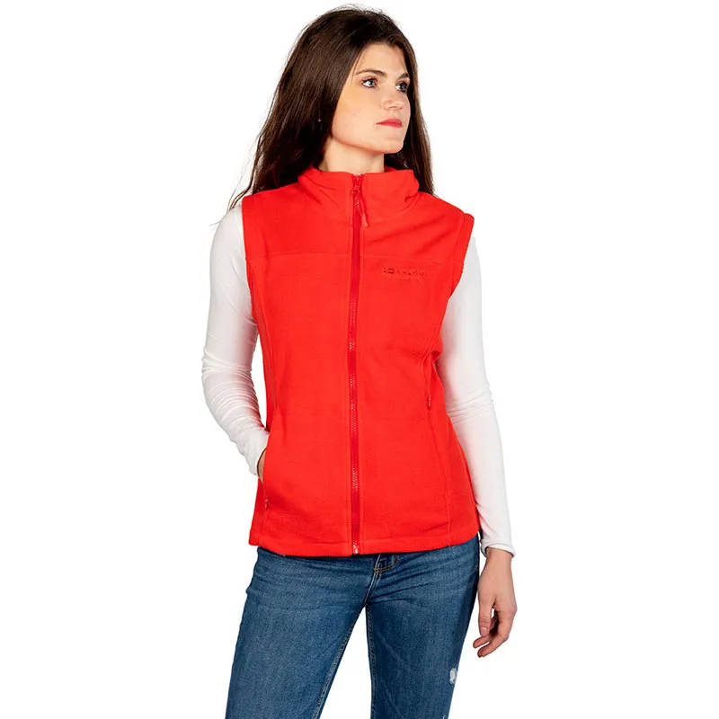 Veste polaire sans manches Vera Femme - Rouge-3