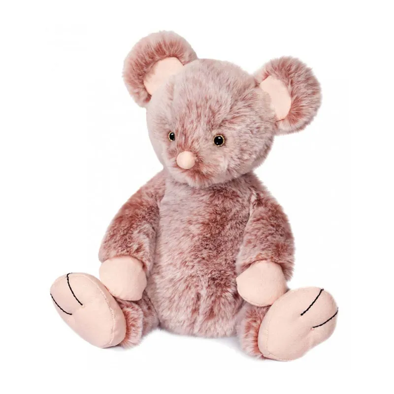 Peluche Lily la souris Les Sweety Mousse Rose - 17cm-1
