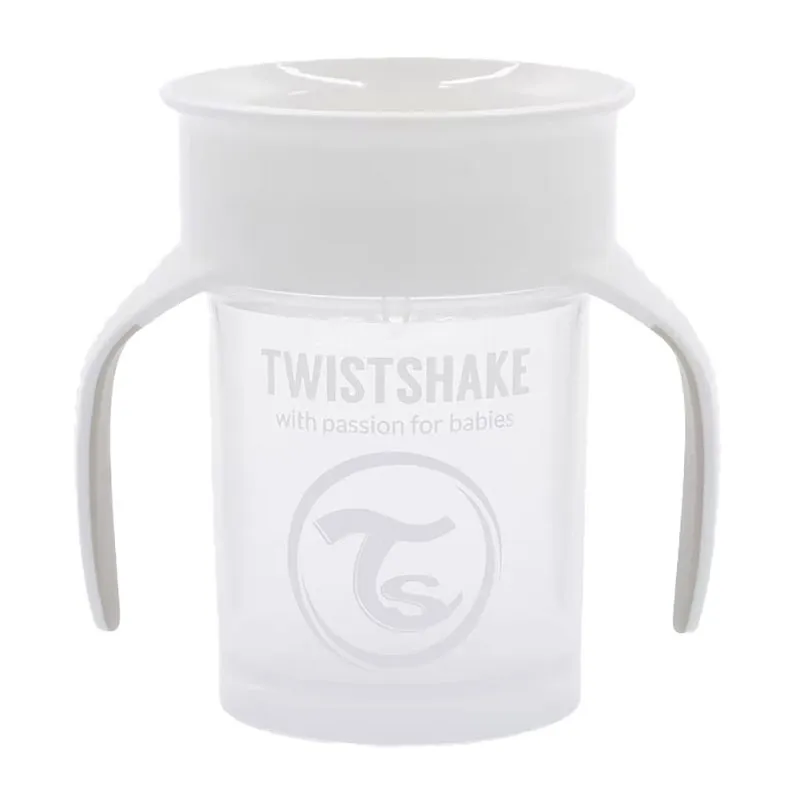 Tasse d'apprentissage avec anse Cup 360° Blanc - 6m+-0