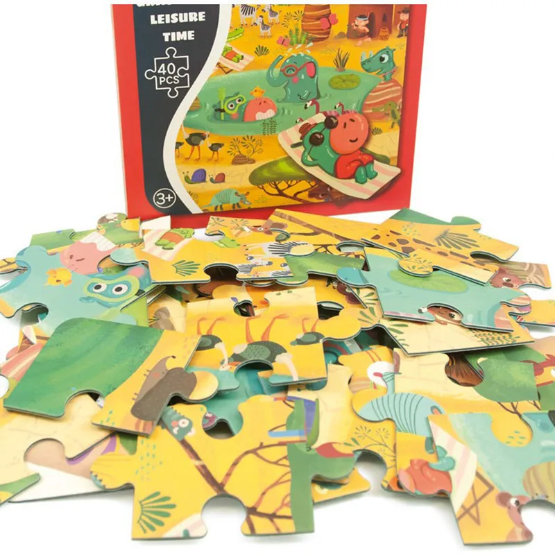 Puzzle pièces géantes Savane 40pcs - 36m+-5