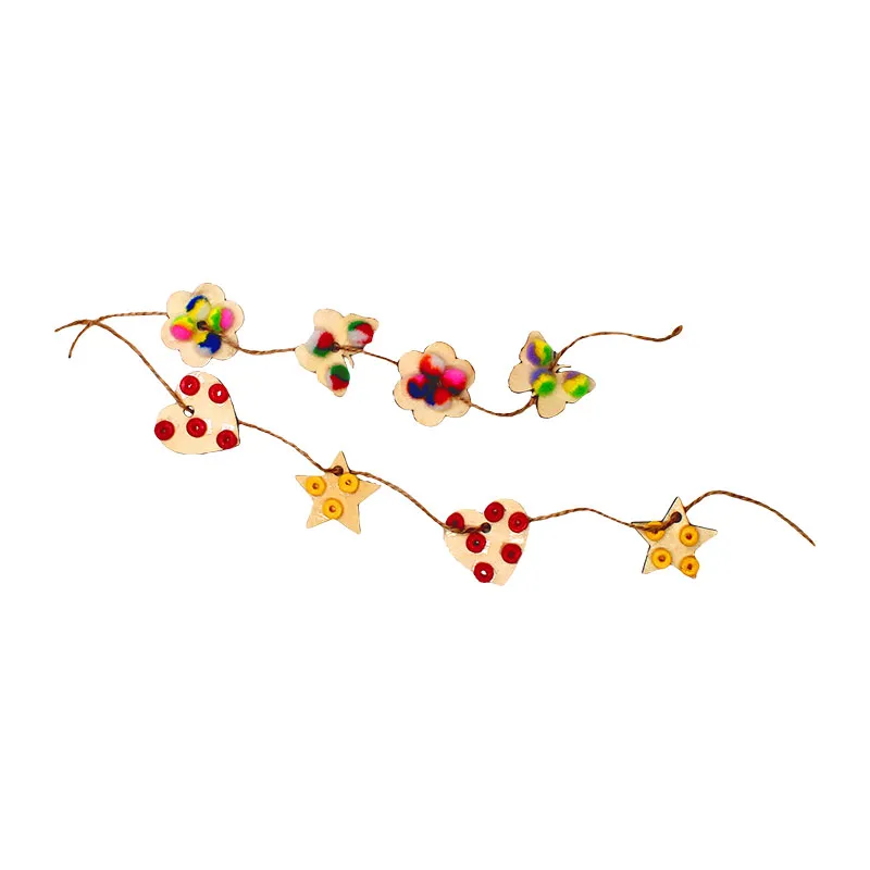 Fleurs & Papillons bois à décorer 100pcs - 3+-2