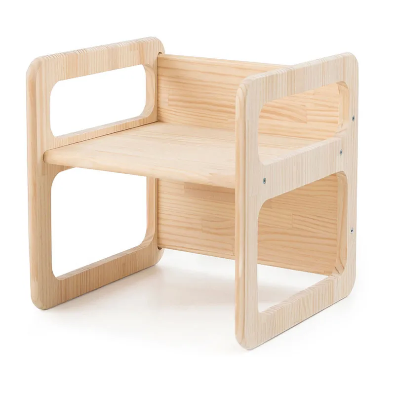 3 Cubes de motricité Montessori Naturel - 40x40cm-2